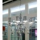 Chandelier design Eva doré et argenté