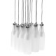 Milk bottle pendant lamp 12 bottles
