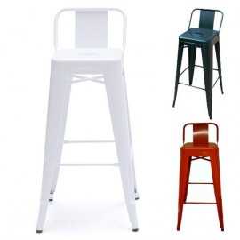 Tolix Short Back Barstool H75cm