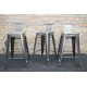 Tolix Short Back Barstool H75cm