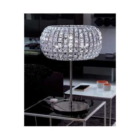 Lampe de table en cristal design nashira 