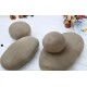 Pouf design rocher galet set de 6pcs