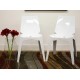 Chaise design poly lot de 2