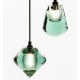 Pressed Glass in color pendant lamp