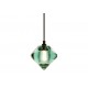 Pressed Glass in color pendant lamp