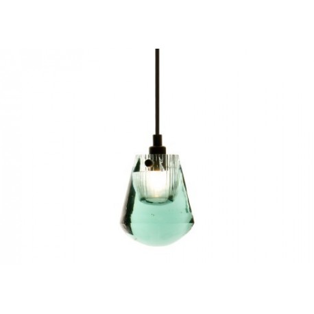 Pressed Glass in color pendant lamp