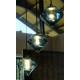 Suspension design Pressed glass en couleur