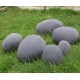 Pouf design rocher galet set de 6pcs