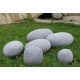 Pouf design rocher galet set de 6pcs