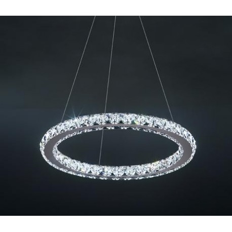 Suspension en cristal LED design Circle 1 ring