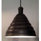 Step pendant lamp in black