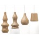 Suspension design Wood Blub LED