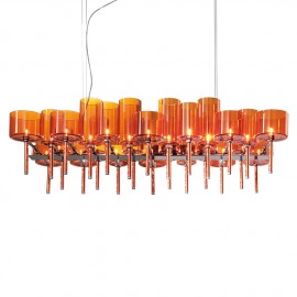 Spillray chandelier 26 lights rectangular