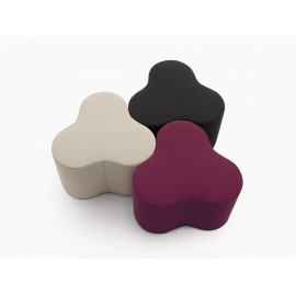 Pouf cushion stool ottoman Trifoglio 