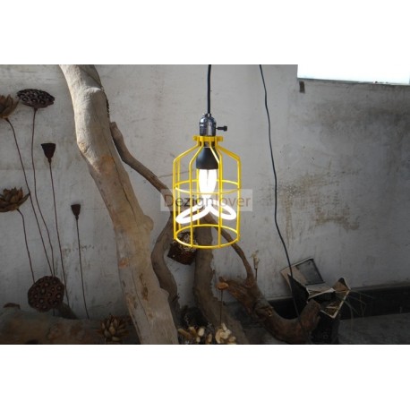 Chandelier design industriel Cage 