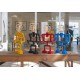 Lampe de table design industriel en tube métallique robot avec ampoule edison 02