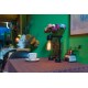 Industrial Iron Pipe table lamp robot with edison bulb 05