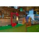 Industrial Iron Pipe table lamp robot with edison bulb 05