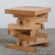 Jenga stool solid wood