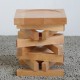 Jenga stool solid wood