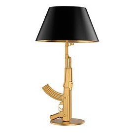 Gun table lamp