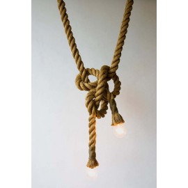 Manila rope flax pendant lamp