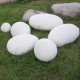 Pouf design rocher galet set de 6pcs