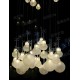 Chandelier Lustre design LED Growing Vases 