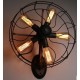 Industrial Retro Edison fan wall lamp