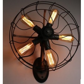 Industrial Retro Edison fan wall lamp