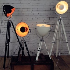 Lampadaire design projecteur Hollywood cinéma 