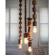 Bright Beads wooden pendant lamp