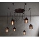 Chandelier design industriel Vintage Elexir