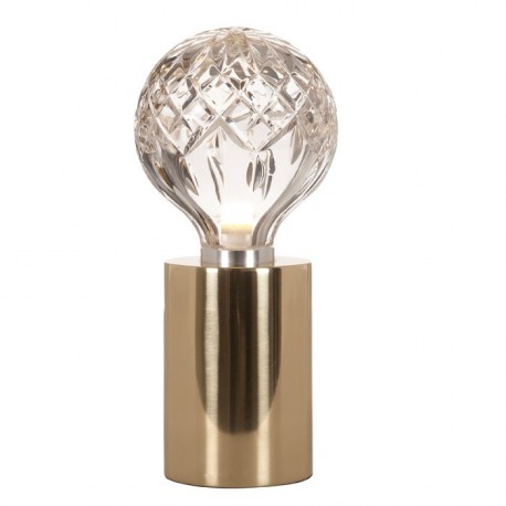 Crystal bulb LED table lamp