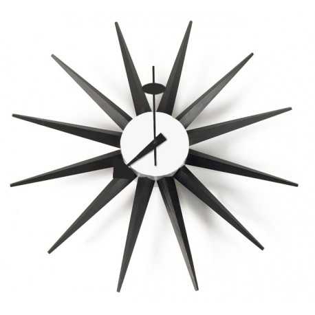 Horloge Nelson Sunburst Clock Noir