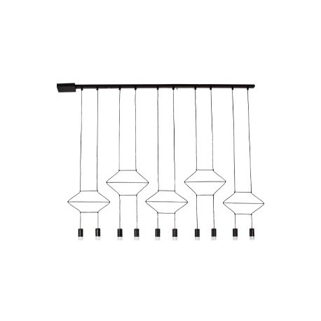 Wireflow LED model 2D array pendant lamp