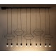Wireflow LED model 2D array pendant lamp