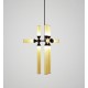 Chandelier suspension LED design Castle 9 lampes