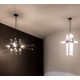 Chandelier suspension LED design Castle 9 lampes