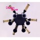 Chandelier suspension LED design Castle 9 lampes