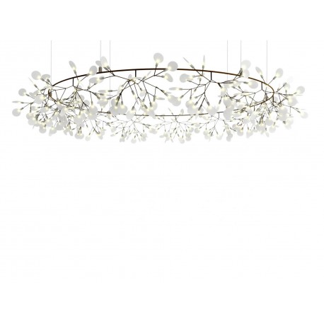 Chandelier Lustre LED design Heracleum The Big O forme ovale