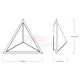 Applique LED design Stella Triangle