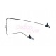 Serge Mouille MCL 2 arms rotating wall lamp