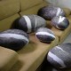 Collection Fixed star design Rock cushion pouf set of 6pcs