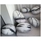 Collection Comet design Rock cushion pouf set of 6pcs