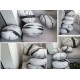 Collection Comet design Rock cushion pouf set of 6pcs