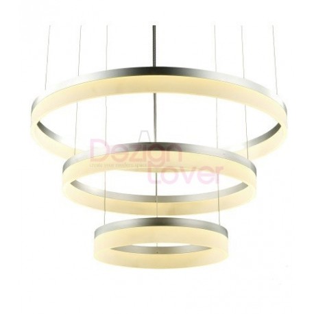 Suspension moderne LED 3 Ring forme ronde