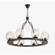 Chandelier design industriel rétro nordic Bubble