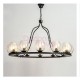 Industrial nordic style Bubble Iron Chandelier design