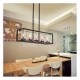 Industrial Loft Glass Rectangular pendant lamp